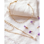 bijou femme nacre blanche