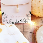 charm nacre blanche collier