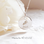 pendentif empreinte bebe grave