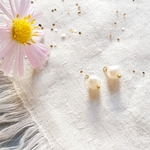 perles nacre blanche pour boucles creoles