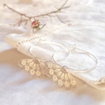 creole argent brillante eventail