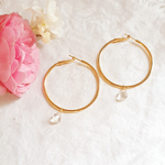 creoles boucles or pierre cristal roche