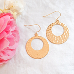 boucle oreille femme or martele