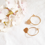 boucles oreille personnalisable coeur