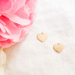 pendentif coeur personnalisable boucle oreille