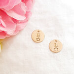 charms personnalise initiale boucle