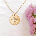 pendentif femme personnalise prenom collier or