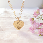 pendentif personnalisable medaille coeur