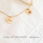 pendentif personnalise fleur de naissance decembre