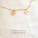 collier prenom grave coeur