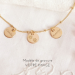 collier empreinte chat prenom