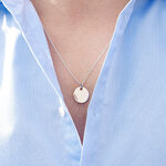 collier personnalisable homme medaille argent