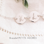 bracelet lettres initiale argent