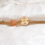 bracelet date grave pierre de lune de naissance