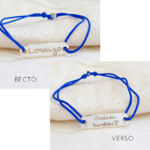bracelet garcon personnalise argent cordon