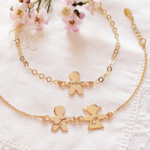 bracelet maman medaille forme fille garcon gravure prenom