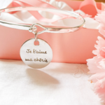 bracelet femme argent jonc personnalise je t aime ma cherie