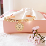 bracelet jonc personnalisable medaille gravee