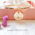 bijou message positif la vie en rose