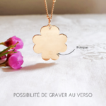gravure verso medaille trefle