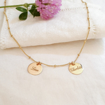 collier prenom breloques personnalisees
