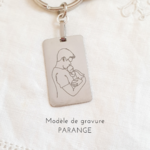 porte cle papa bijou homme deuil bebe