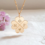 collier trefle chance porte bonheur personnalise