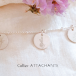 collier lettre personnalise argent