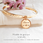 bracelet cadeau pour soeur gravure personnalise