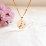 petit pendentif personnalise initiale
