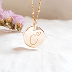 pendentif personnalise initiale or