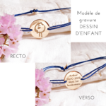 bracelet personnalise reglable avec dessin d enfant