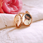 collier photo en or