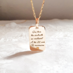 pendentif rectangle cadeau personnalise filleule