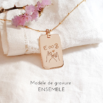 bijou plaque personnalise amoureux
