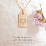 collier plaque personnalise signe astro