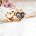 collier coeur avec photo