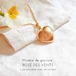 collier rose des vents personnalise