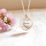 collier coeur personnalise argent