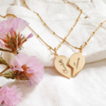 collier personnalise coeurs brises