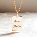 collier plaque militaire personnalise grave