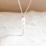 collier garcon grave avec date