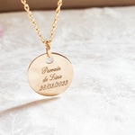 pendentif parrain personnalise grave