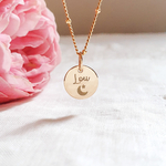 mini pendentif personnalise prenom lune etoile
