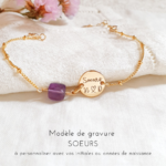 bijou pour soeur avec pierre de naissance