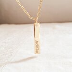 medaille longue gravure prenom