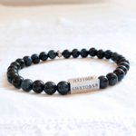 bracelet homme personnalise pierre naturelle grave