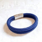 bracelet homme chic corde tressee acier