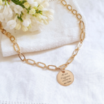 collier gravé message personnalisé bijou 18 ans