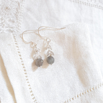 boucles oreille argent et labradorite